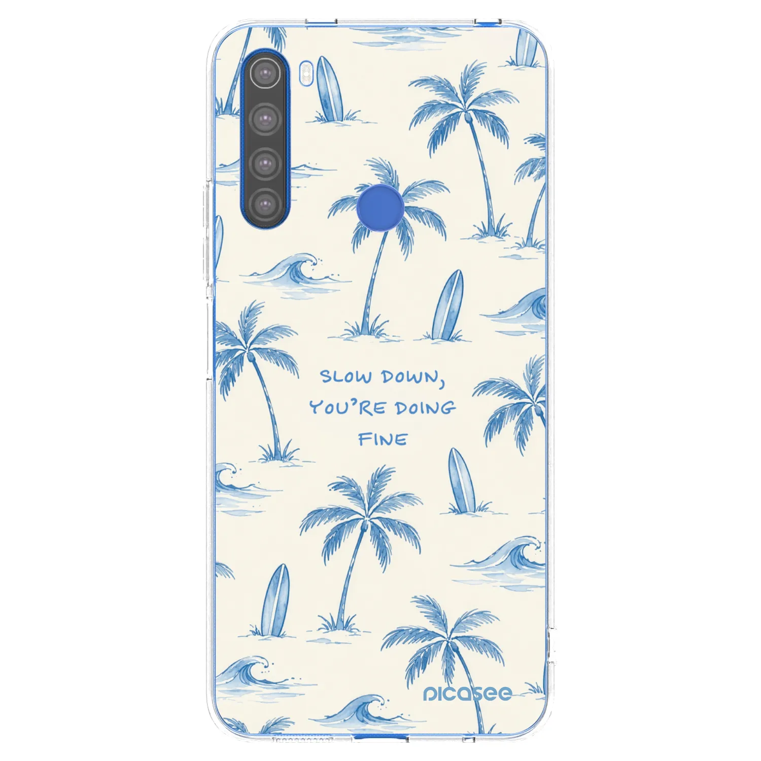 Picasee διαφανής θήκη σιλικόνης Xiaomi Redmi Note 8T - Slow Tide