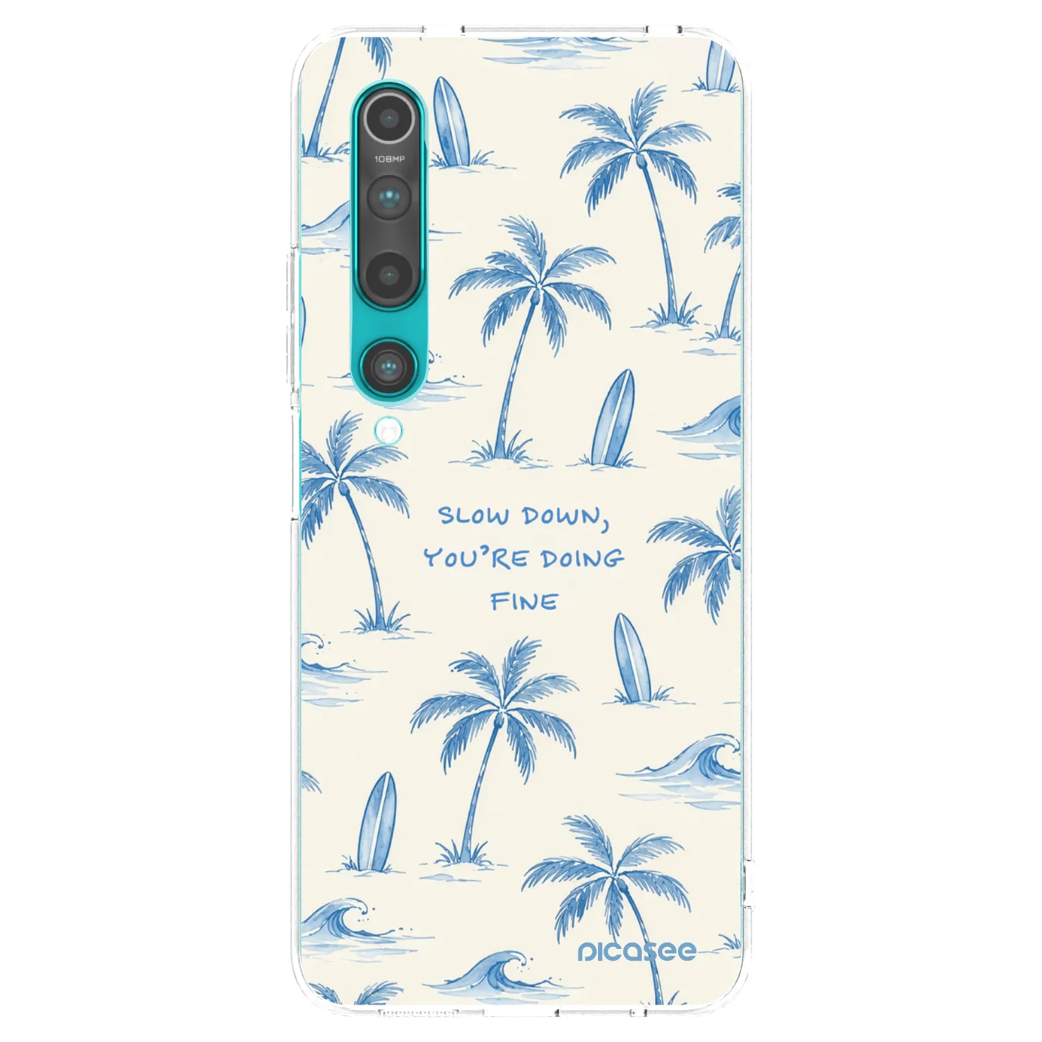 Picasee διαφανής θήκη σιλικόνης Xiaomi Mi 10 - Slow Tide