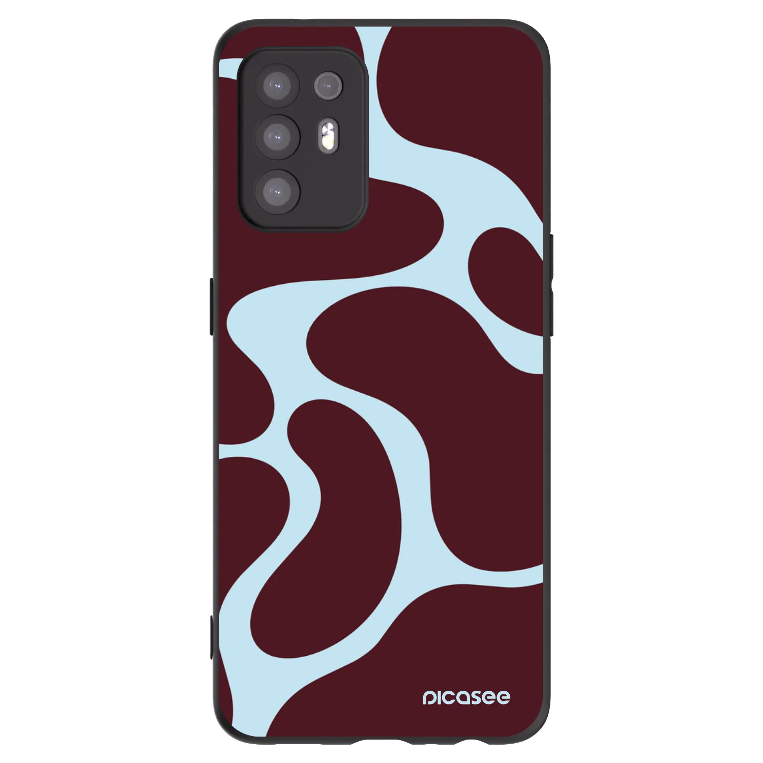 Picasee Μαύρη θήκη σιλικόνης για OPPO A94 5G - Soft Detour