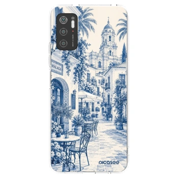Picasee διαφανής θήκη σιλικόνης Xiaomi Poco M3 Pro 5G - Calle Azul