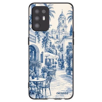 Picasee Μαύρη θήκη σιλικόνης για OPPO A94 5G - Calle Azul