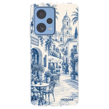 Picasee διαφανής θήκη σιλικόνης Xiaomi Redmi Note 12 Pro 5G - Calle Azul
