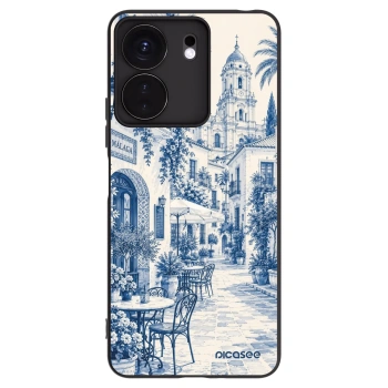 Picasee Μαύρη θήκη σιλικόνης για Xiaomi Redmi 13C 4G - Calle Azul