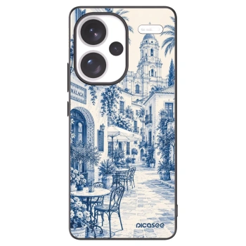 Picasee Μαύρη θήκη σιλικόνης για Xiaomi Redmi Note 13 Pro+ 5G - Calle Azul