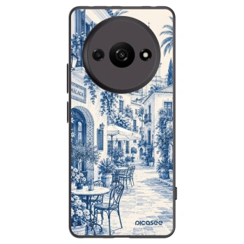 Picasee Μαύρη θήκη σιλικόνης για Xiaomi Redmi A3 - Calle Azul