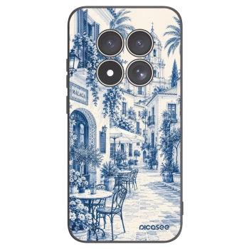 Picasee Μαύρη θήκη σιλικόνης για Xiaomi Redmi Note 15 Pro 5G - Calle Azul