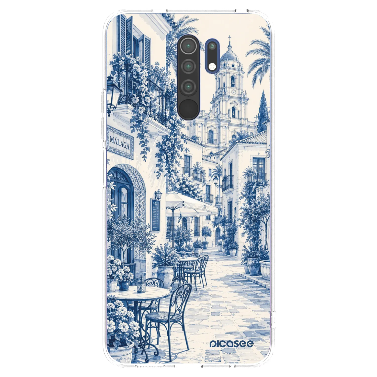 Picasee διαφανής θήκη σιλικόνης Xiaomi Redmi 9 - Calle Azul