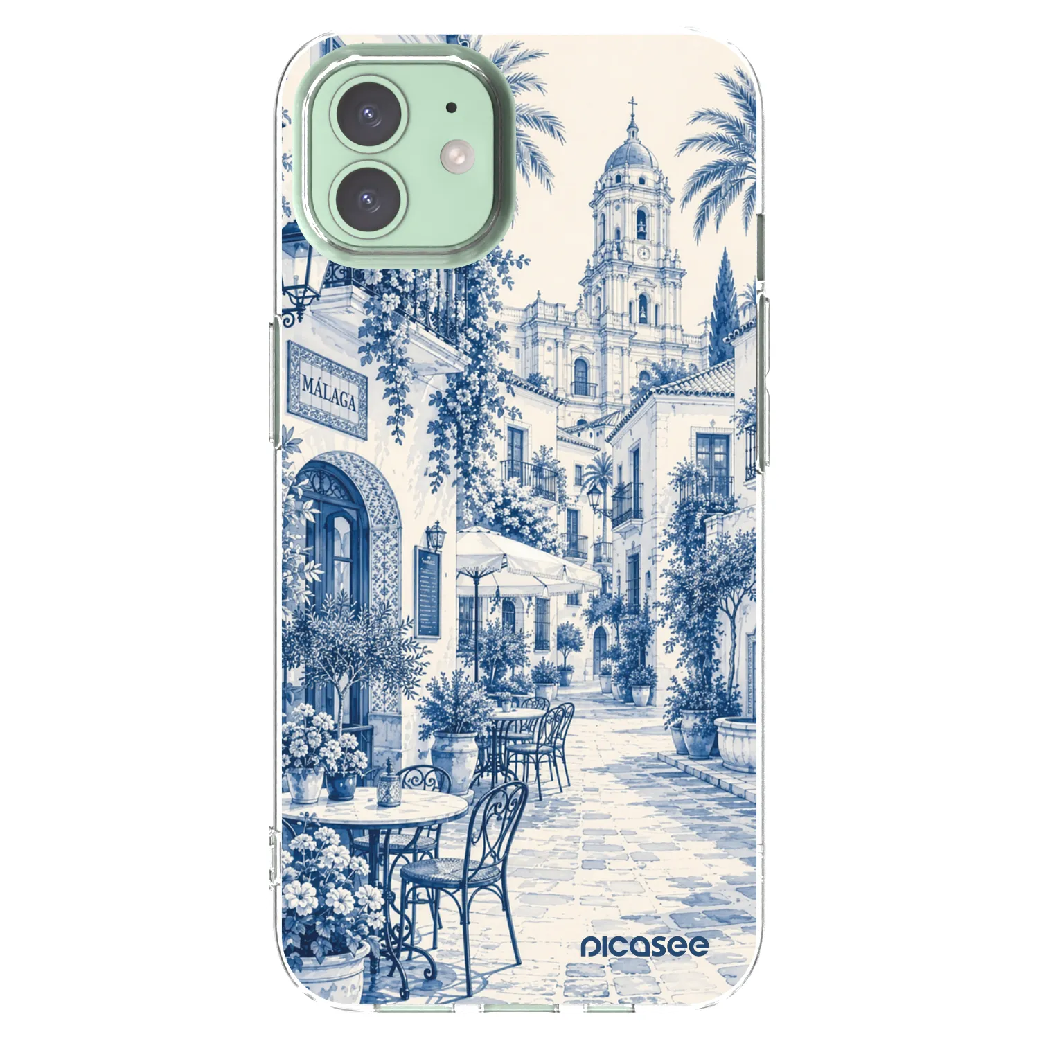Picasee διαφανής θήκη σιλικόνης Apple iPhone 12 - Calle Azul