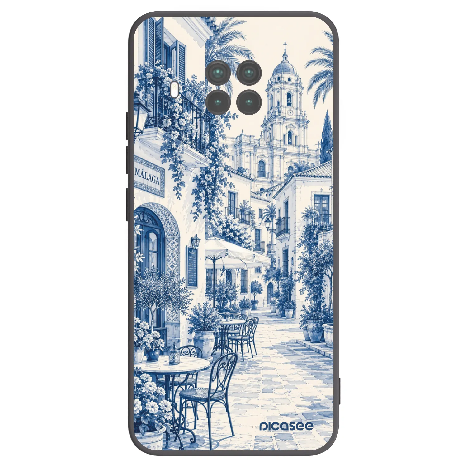 Picasee Μαύρη θήκη σιλικόνης για Xiaomi Mi 10T Lite - Calle Azul