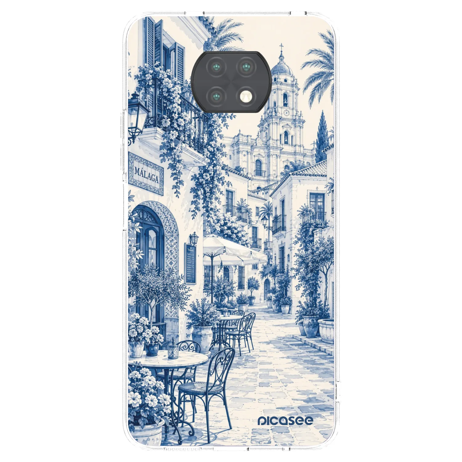 Picasee διαφανής θήκη σιλικόνης Xiaomi Redmi Note 9T - Calle Azul
