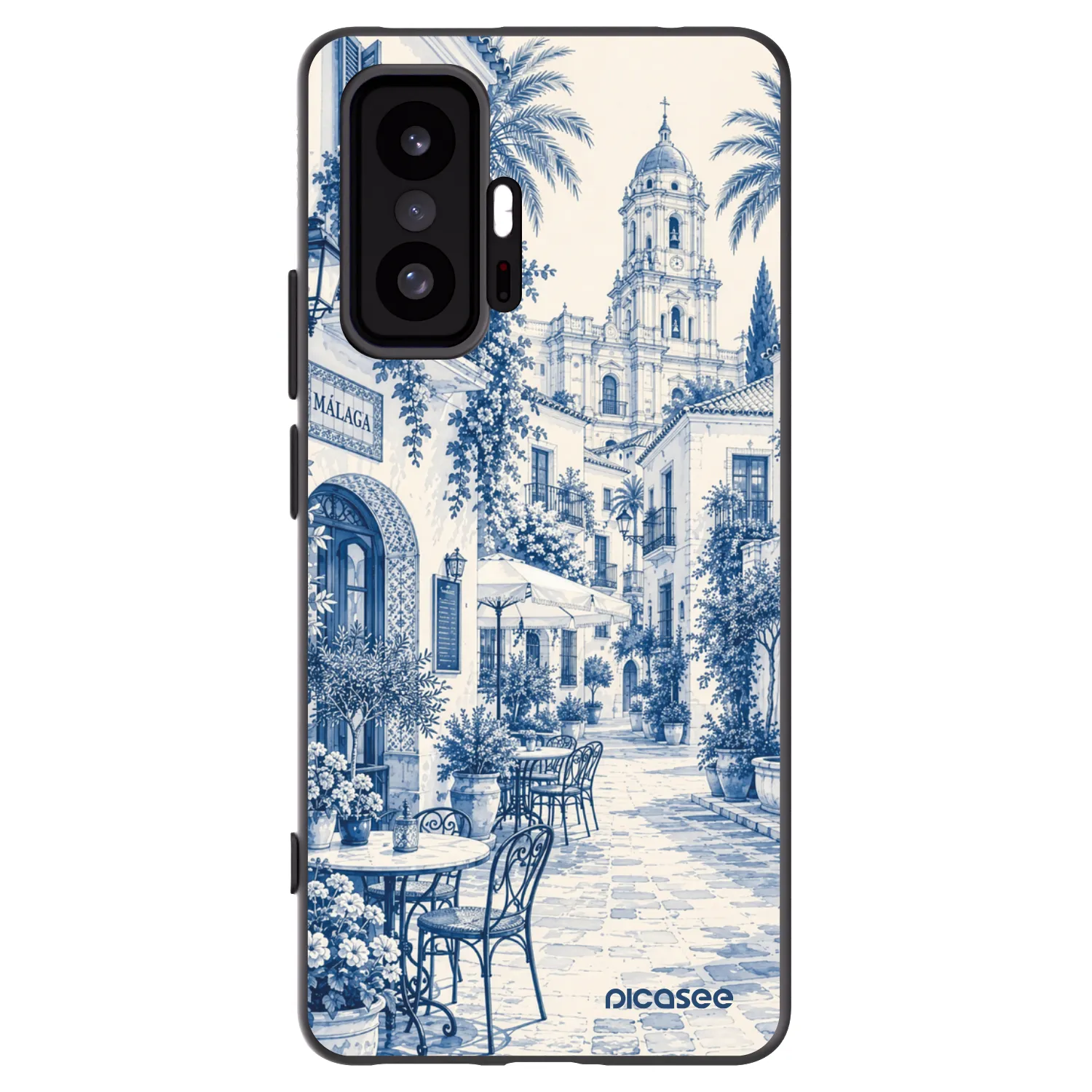 Picasee Μαύρη θήκη σιλικόνης για Xiaomi 11T Pro - Calle Azul