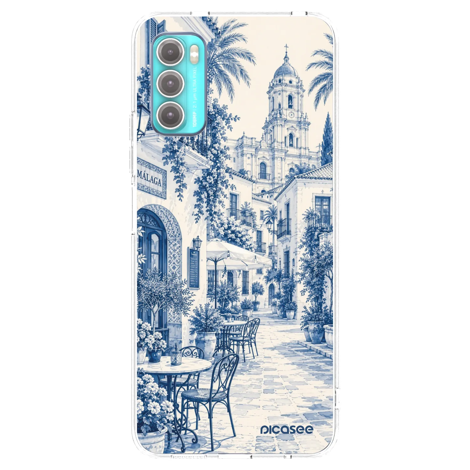 Picasee διαφανής θήκη σιλικόνης Motorola Moto G60 - Calle Azul