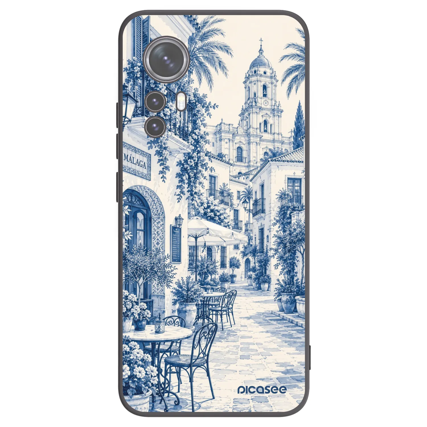 Picasee Μαύρη θήκη σιλικόνης για Xiaomi 12X - Calle Azul