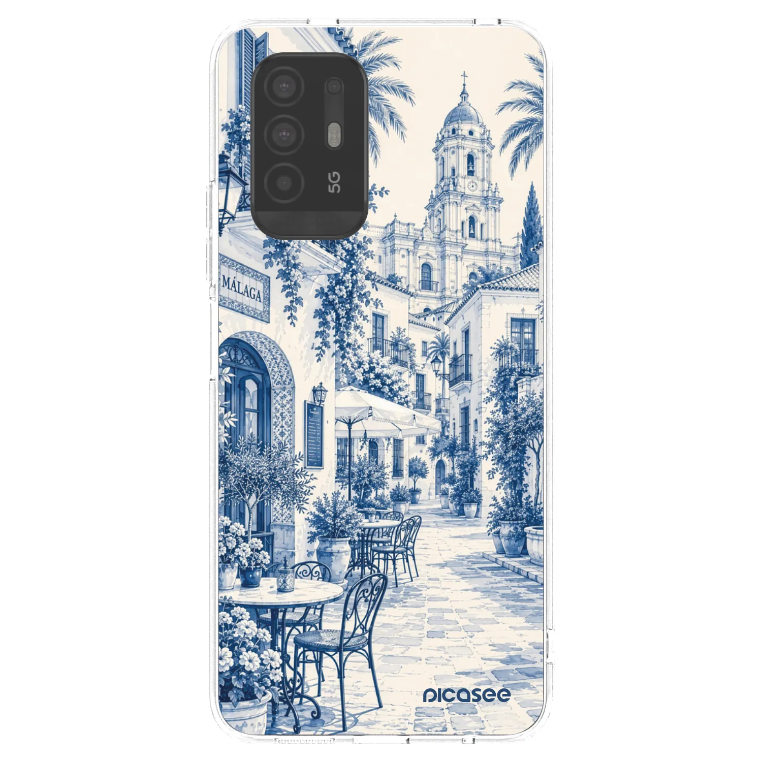 Picasee διαφανής θήκη σιλικόνης OPPO A94 5G - Calle Azul