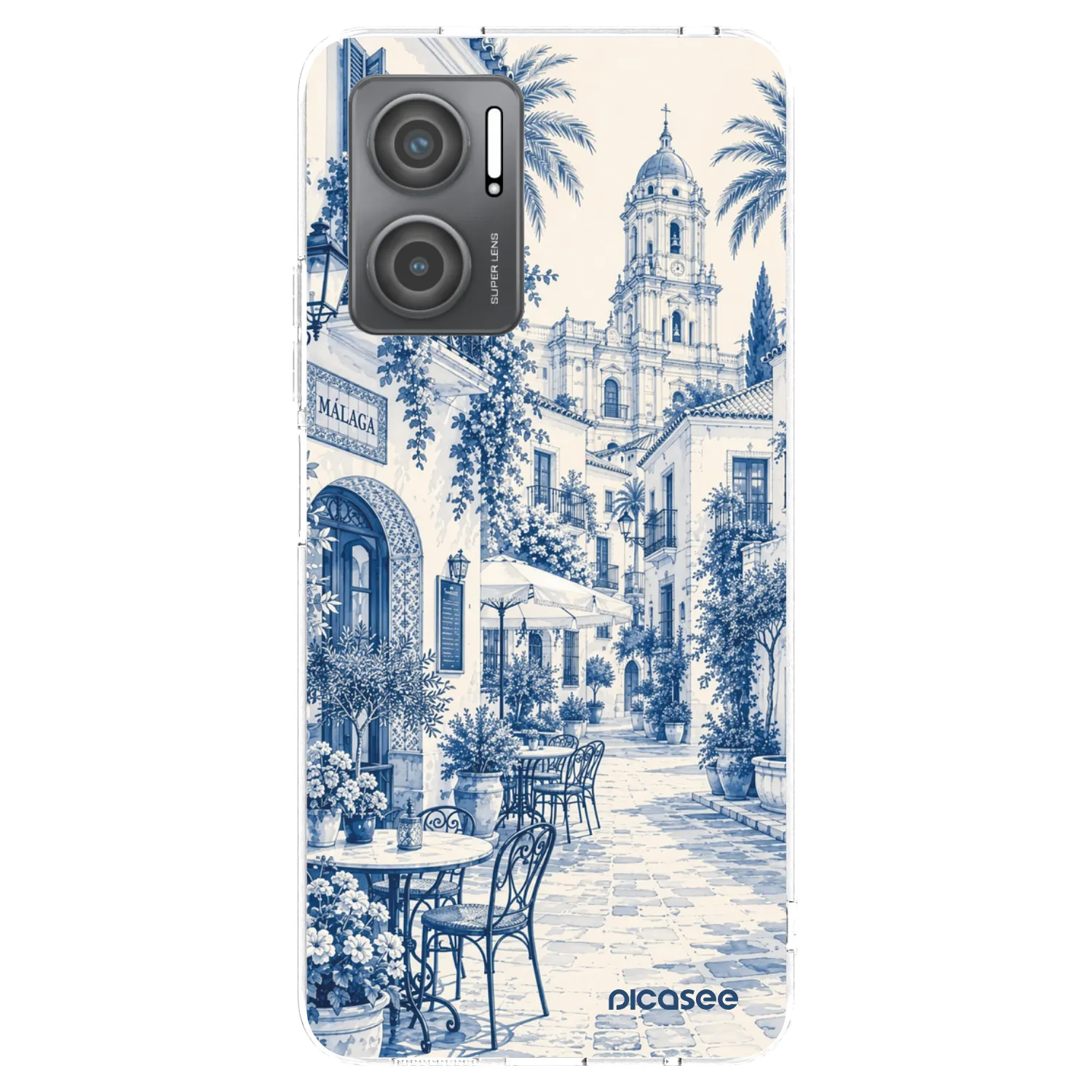 Picasee διαφανής θήκη σιλικόνης Xiaomi Redmi 10 5G - Calle Azul