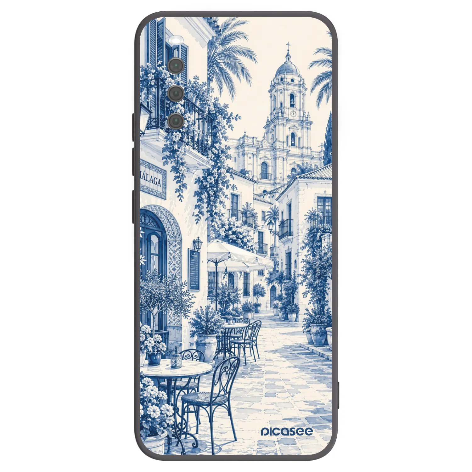 Picasee Μαύρη θήκη σιλικόνης για Sony Xperia 10 III - Calle Azul