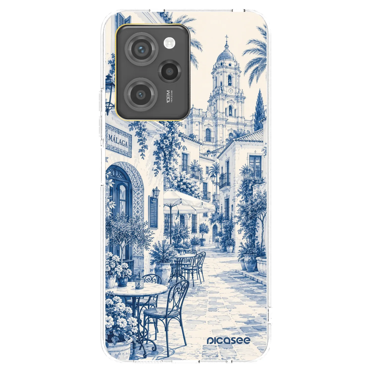 Picasee διαφανής θήκη σιλικόνης Xiaomi Poco X5 Pro - Calle Azul