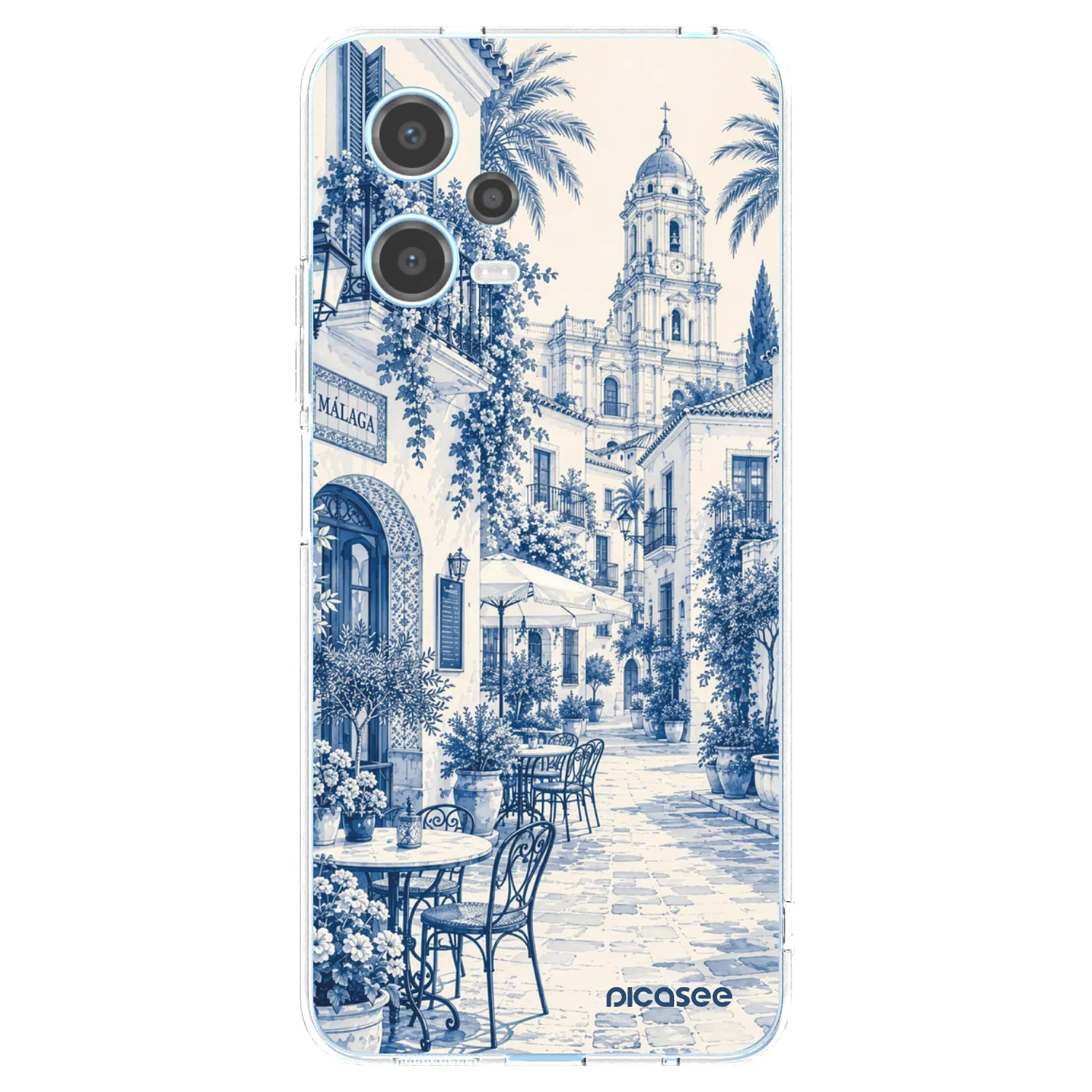 Picasee διαφανής θήκη σιλικόνης Xiaomi Redmi Note 12 5G - Calle Azul