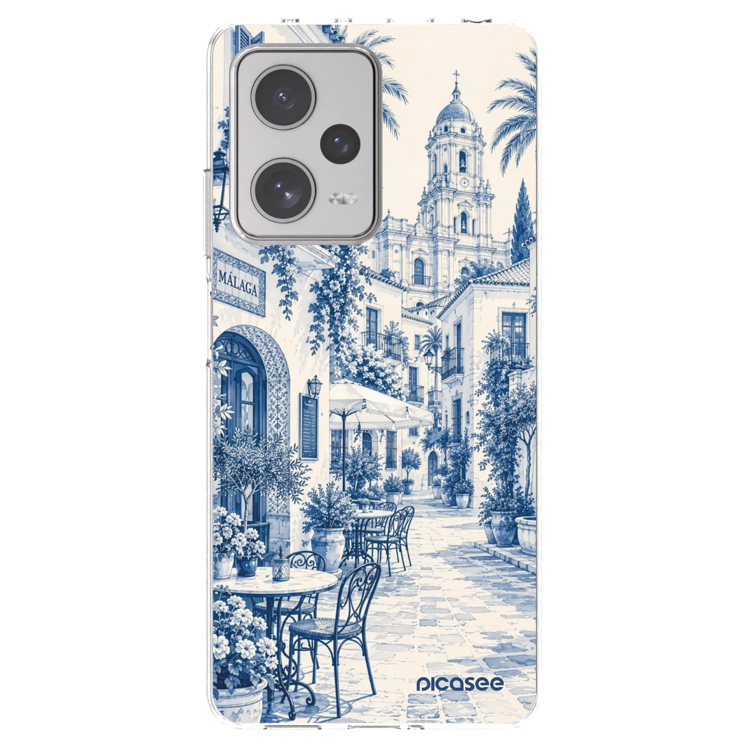 Picasee διαφανής θήκη σιλικόνης Xiaomi Redmi Note 12 Pro+ 5G - Calle Azul