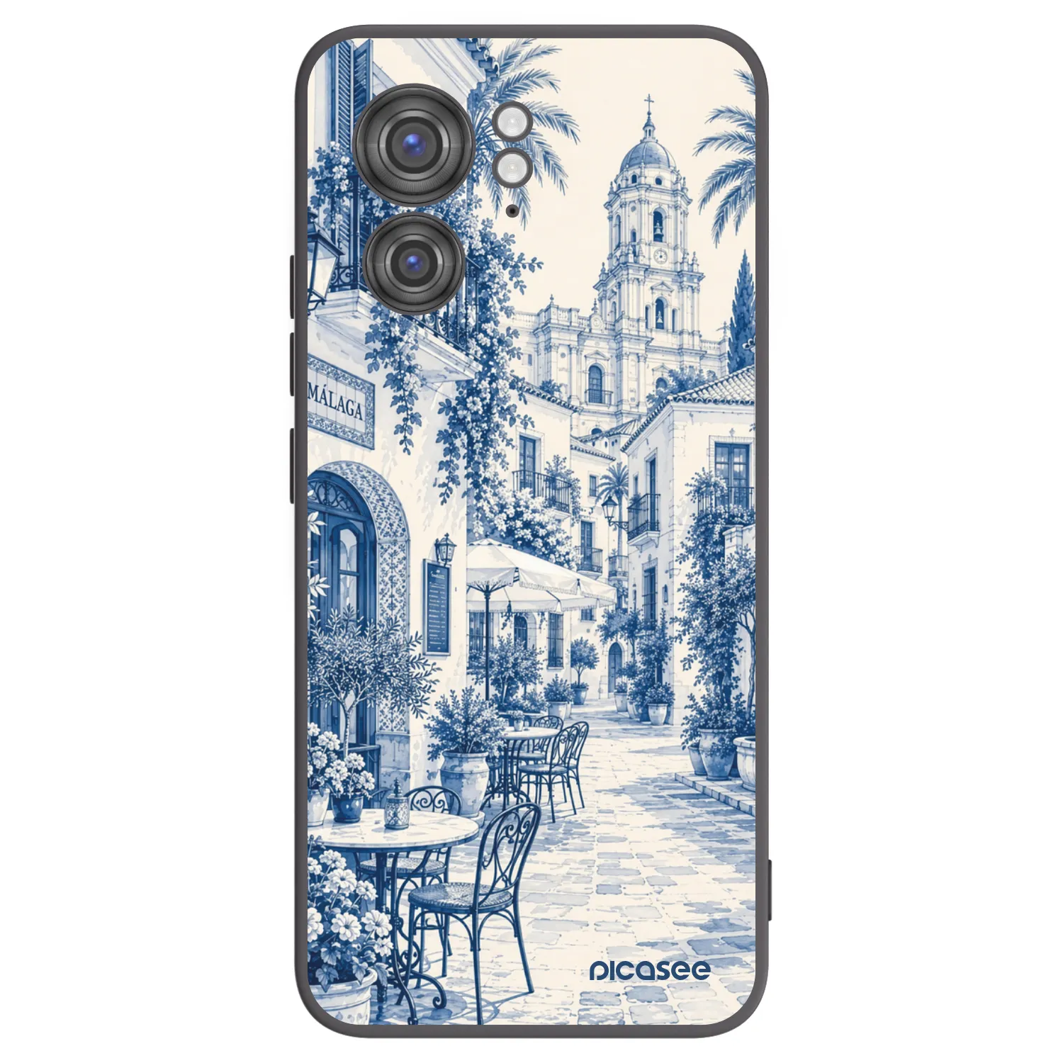Picasee Μαύρη θήκη σιλικόνης για Motorola Edge 40 - Calle Azul