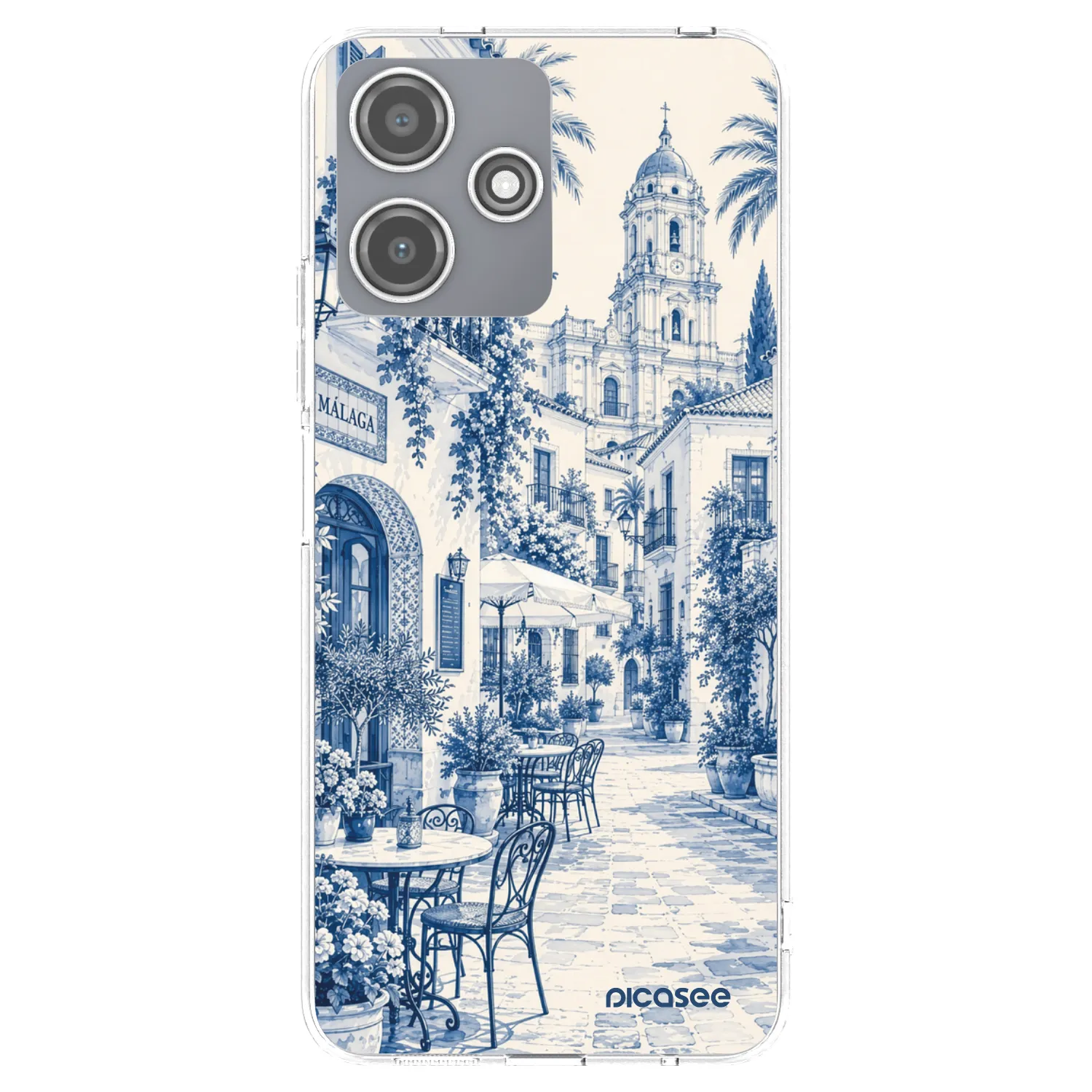 Picasee διαφανής θήκη σιλικόνης Xiaomi Redmi 12 5G - Calle Azul