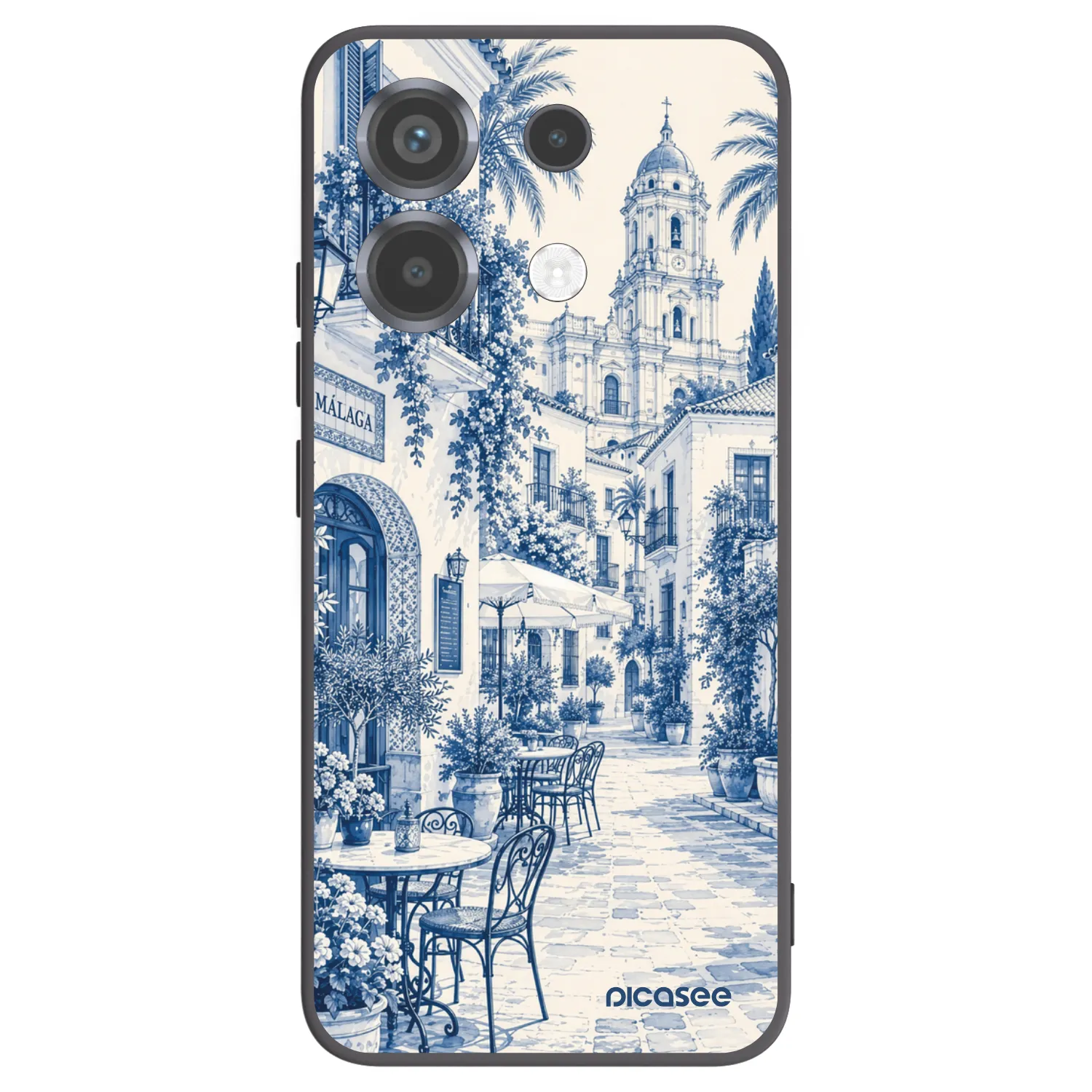 Picasee Μαύρη θήκη σιλικόνης για Xiaomi Poco X6 - Calle Azul
