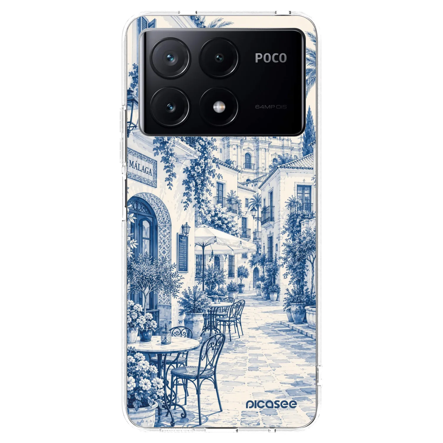 Picasee διαφανής θήκη σιλικόνης Xiaomi Poco X6 Pro - Calle Azul