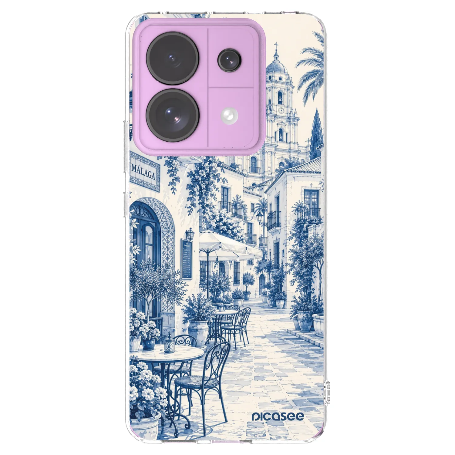 Picasee διαφανής θήκη σιλικόνης Xiaomi Redmi Note 13 Pro 5G - Calle Azul