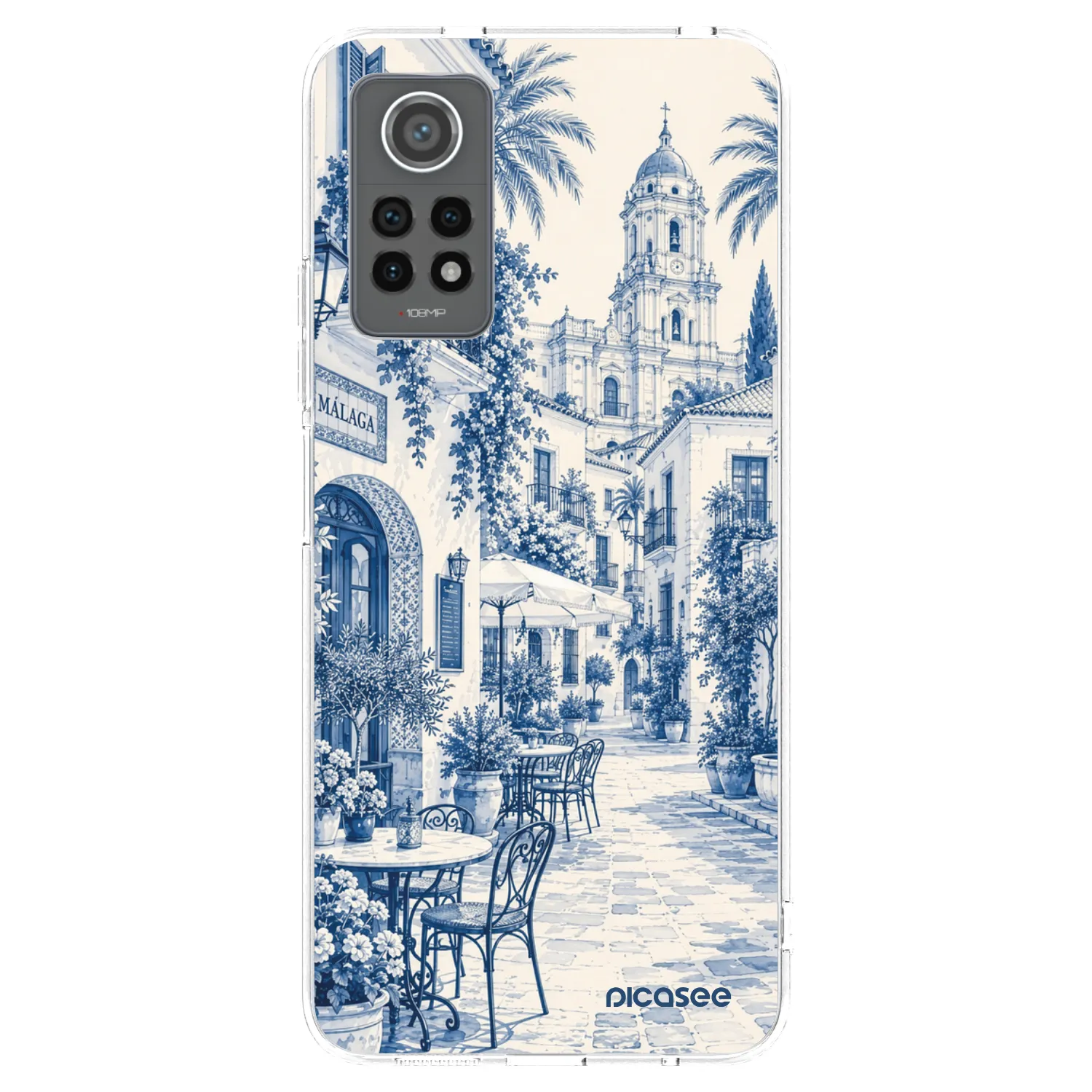 Picasee διαφανής θήκη σιλικόνης Xiaomi Redmi Note 12 Pro 4G - Calle Azul