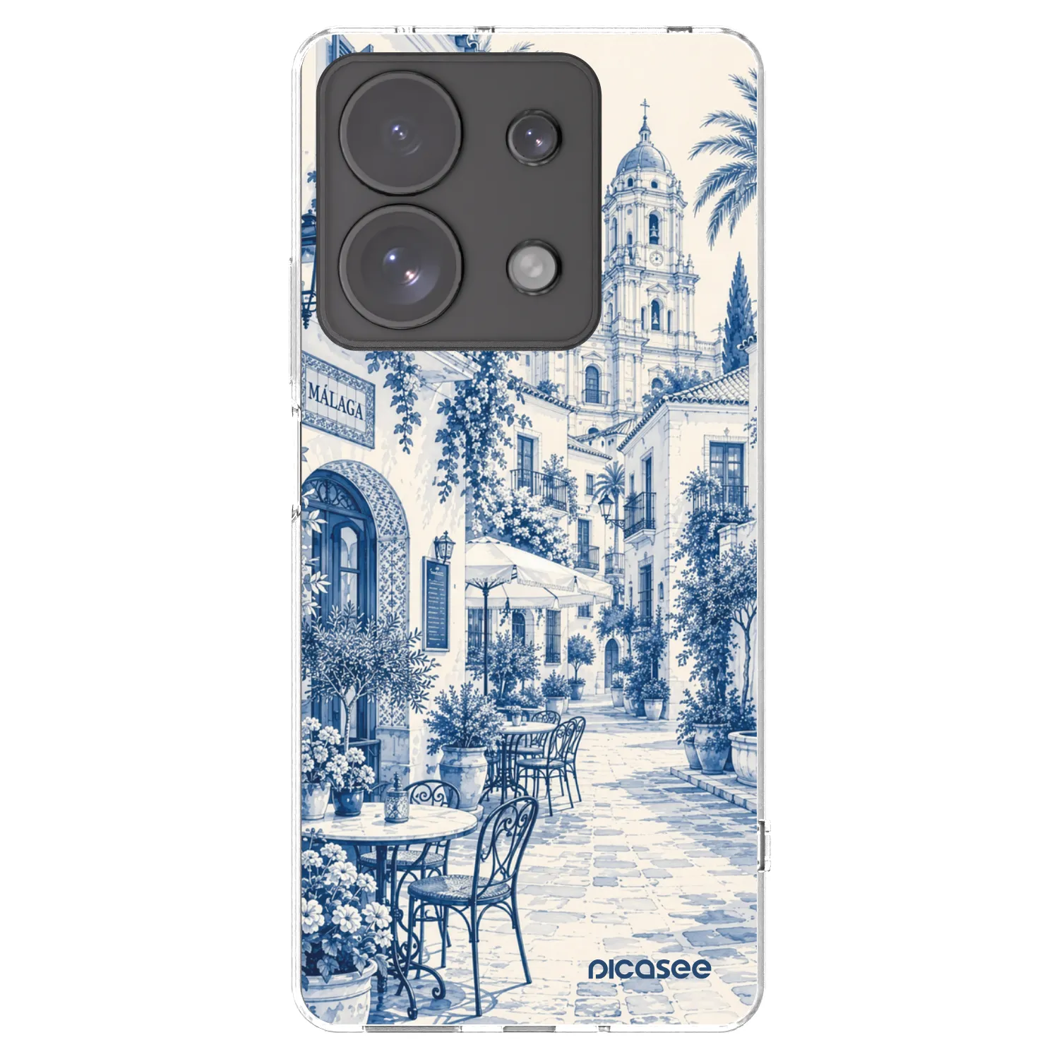 Picasee διαφανής θήκη σιλικόνης Xiaomi Redmi Note 13 Pro 4G - Calle Azul