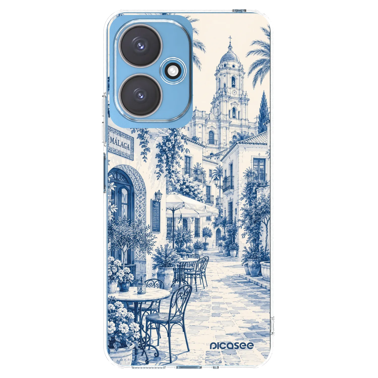 Picasee διαφανής θήκη σιλικόνης Xiaomi Redmi 13C 5G - Calle Azul