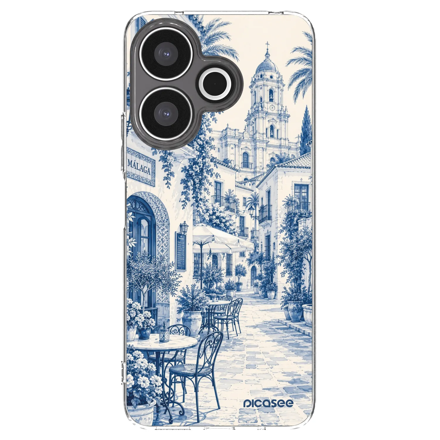 Picasee διαφανής θήκη σιλικόνης Xiaomi Redmi 13 4G - Calle Azul