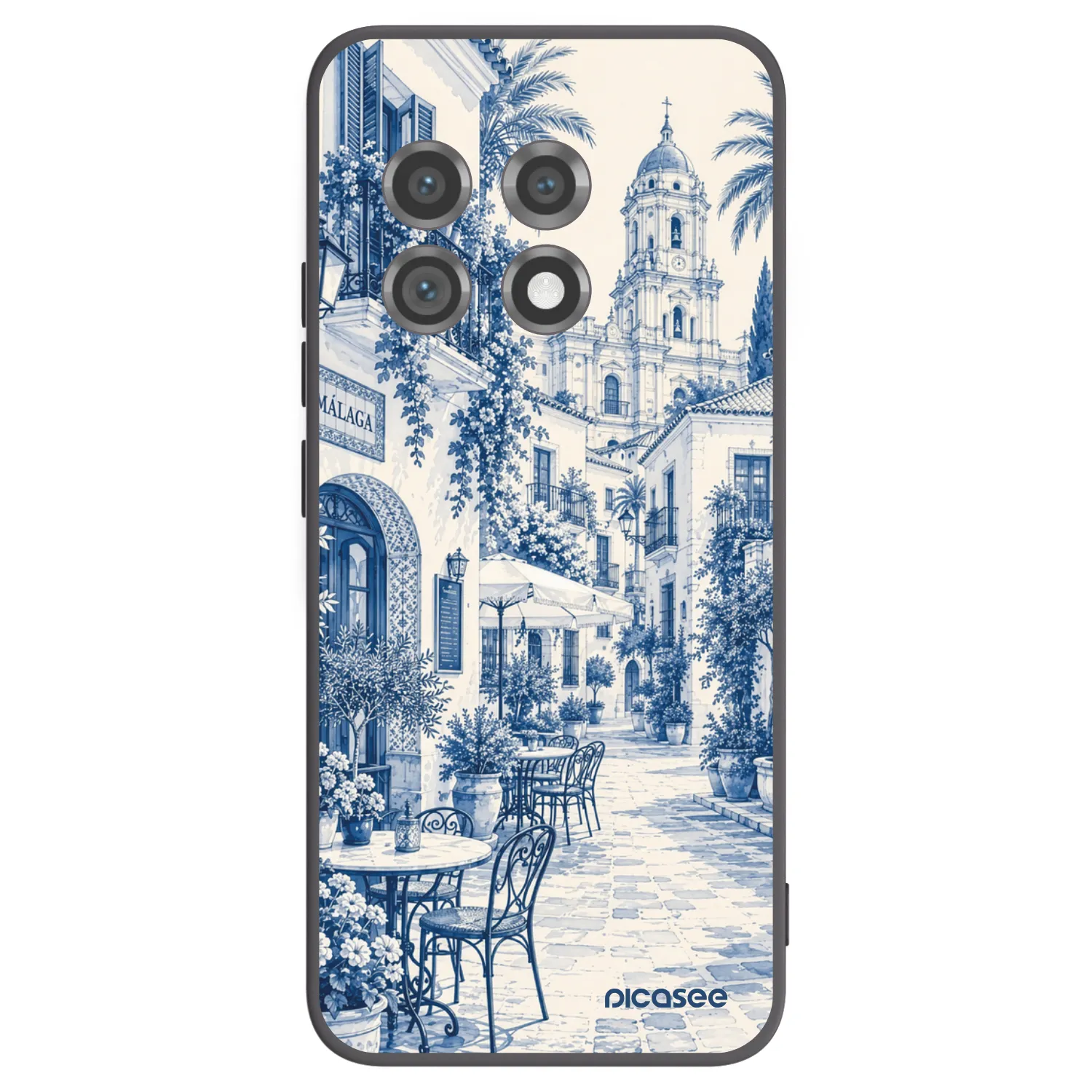 Picasee Μαύρη θήκη σιλικόνης για OnePlus 11 5G - Calle Azul