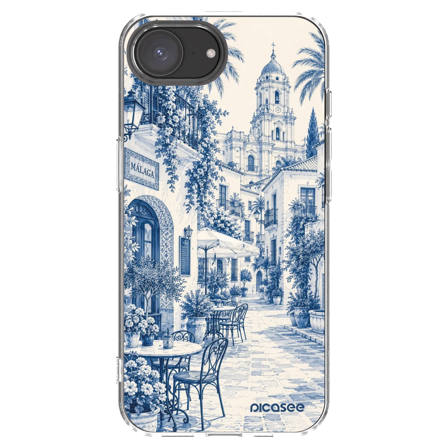 Picasee διαφανής θήκη σιλικόνης Apple iPhone 16e - Calle Azul