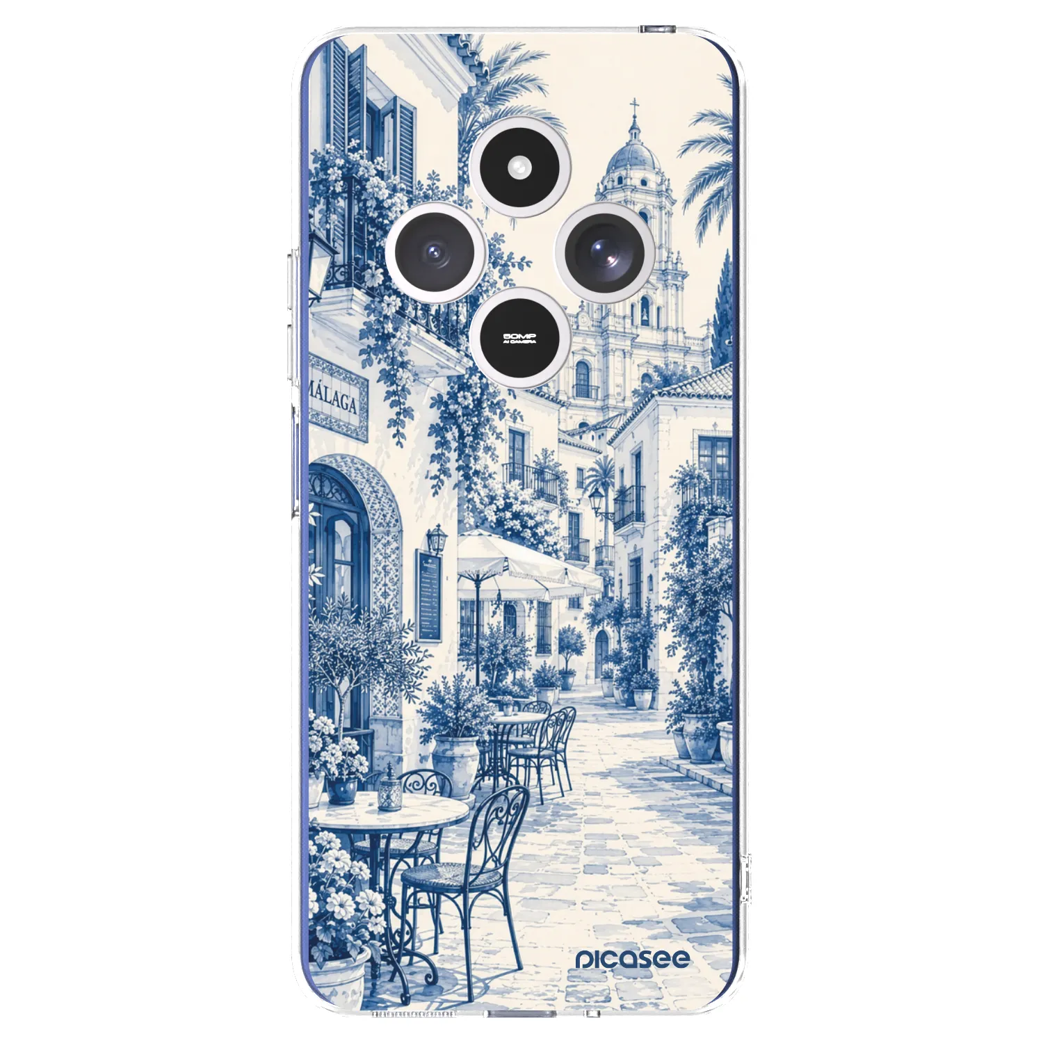 Picasee διαφανής θήκη σιλικόνης Xiaomi Redmi 14C - Calle Azul