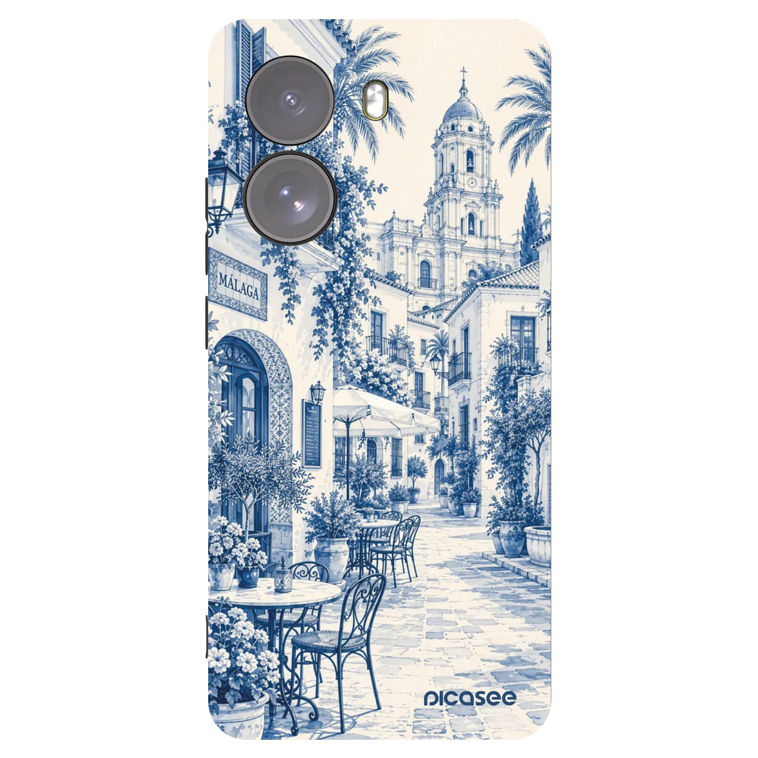 Picasee Μαύρη θήκη σιλικόνης για Xiaomi Poco X7 - Calle Azul
