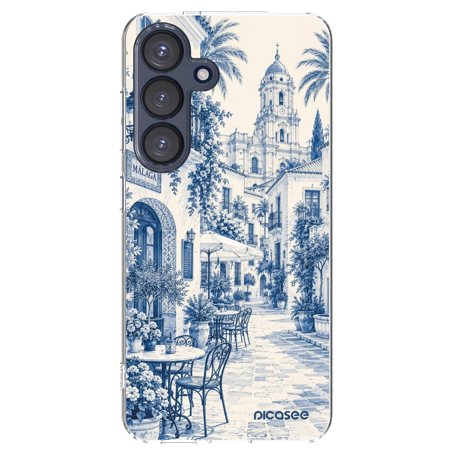 Picasee διαφανής θήκη σιλικόνης Samsung Galaxy S25 5G - Calle Azul