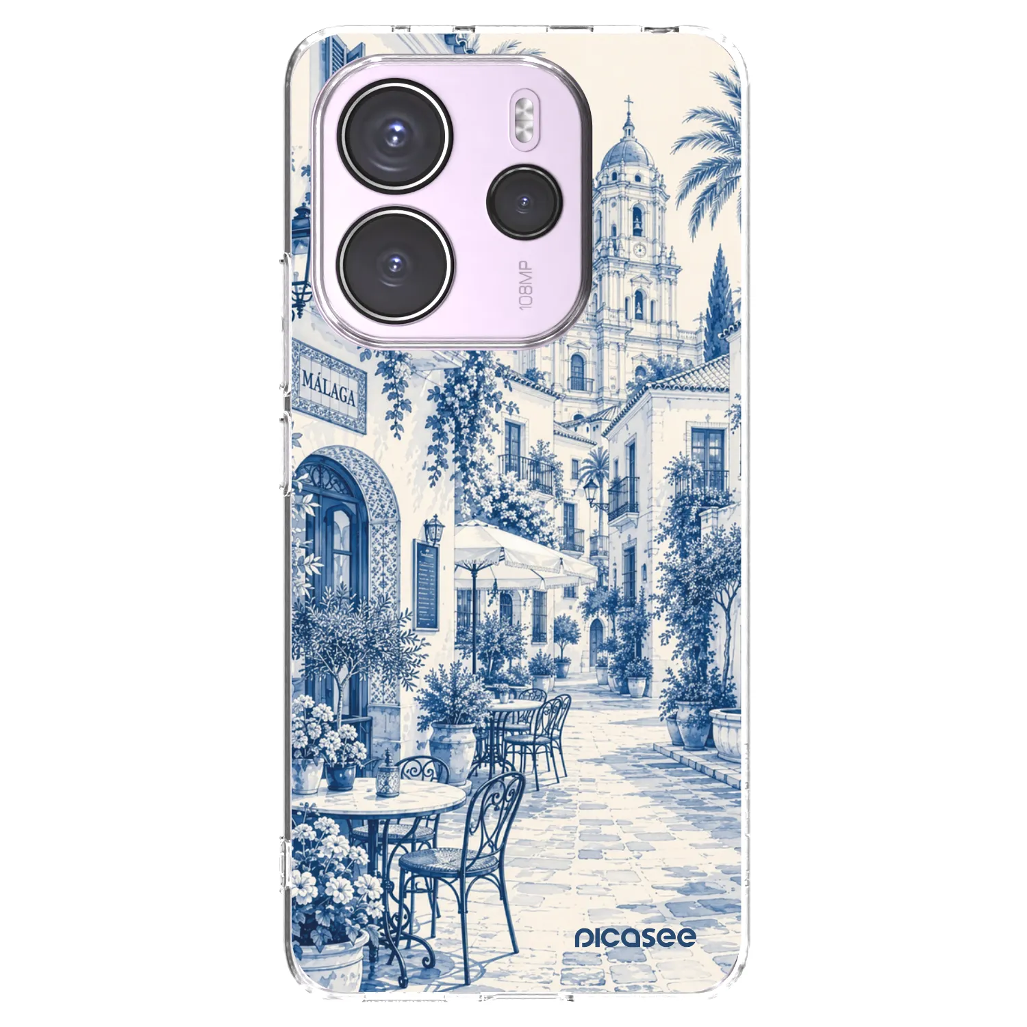 Picasee διαφανής θήκη σιλικόνης Xiaomi Redmi Note 14 4G - Calle Azul