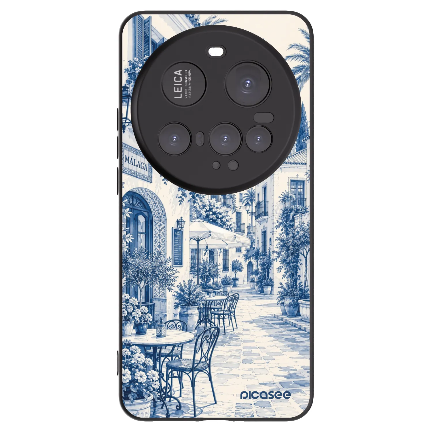 Picasee Μαύρη θήκη σιλικόνης για Xiaomi 15 Ultra - Calle Azul