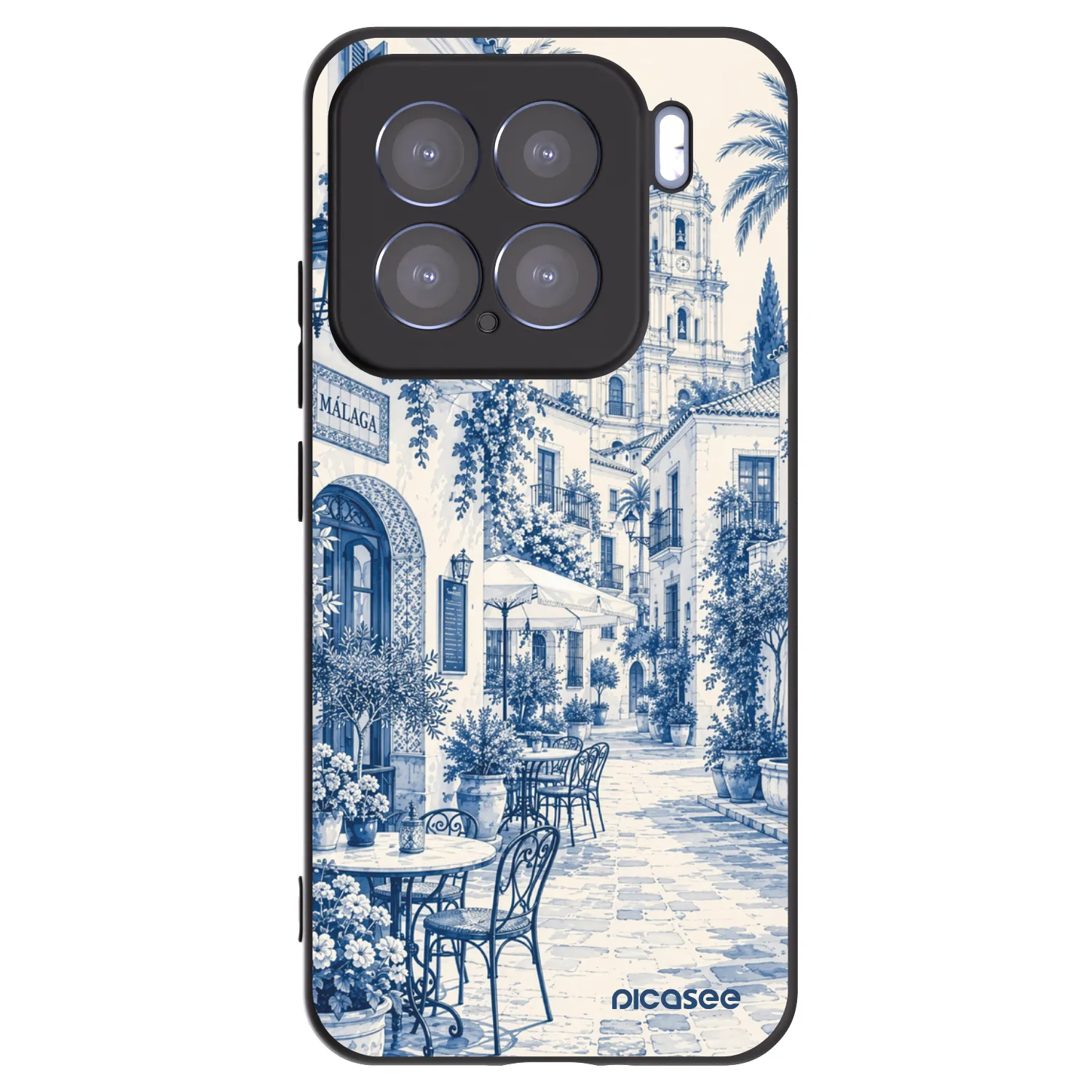 Picasee Μαύρη θήκη σιλικόνης για Xiaomi 15 - Calle Azul