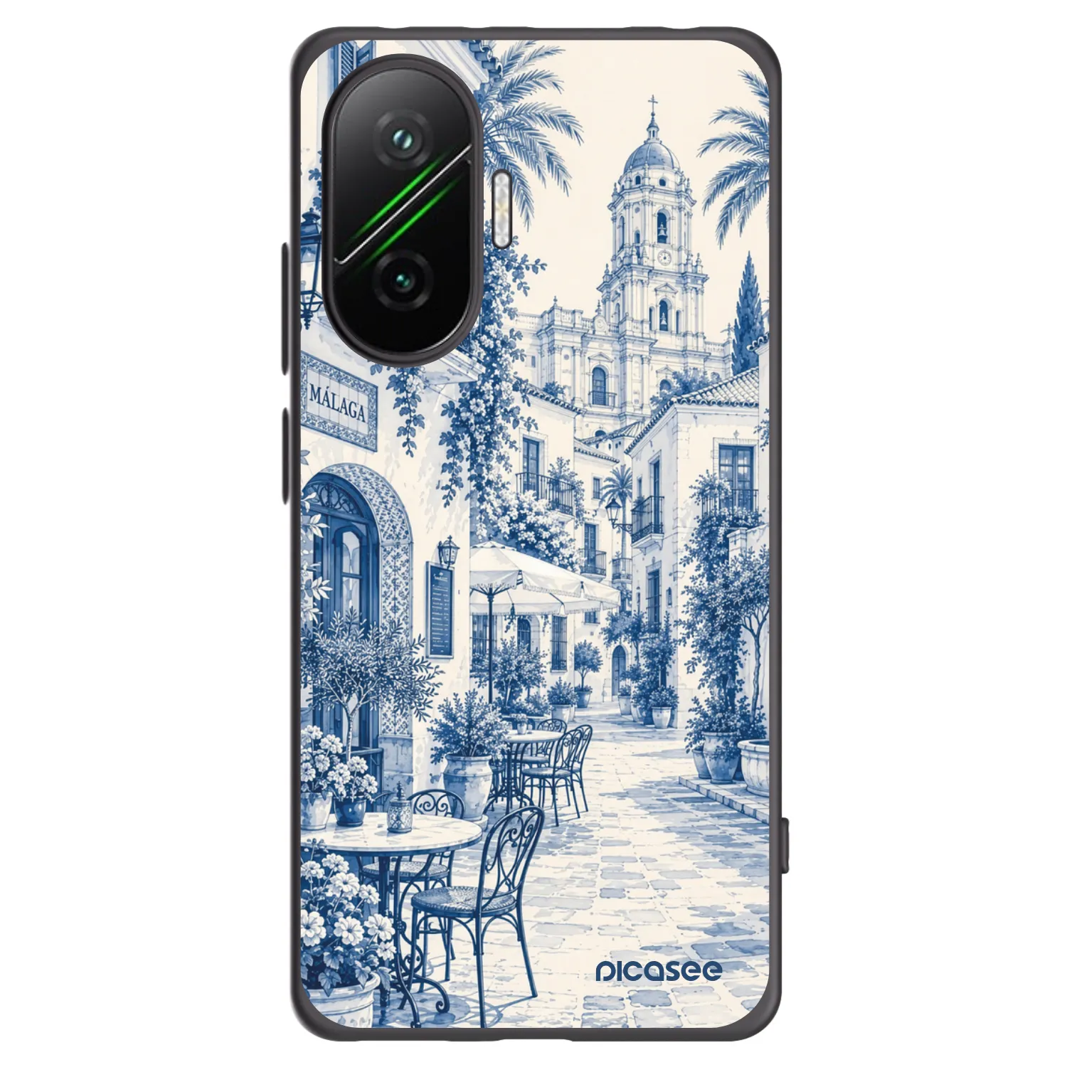 Picasee Μαύρη θήκη σιλικόνης για Xiaomi Poco F7 5G - Calle Azul