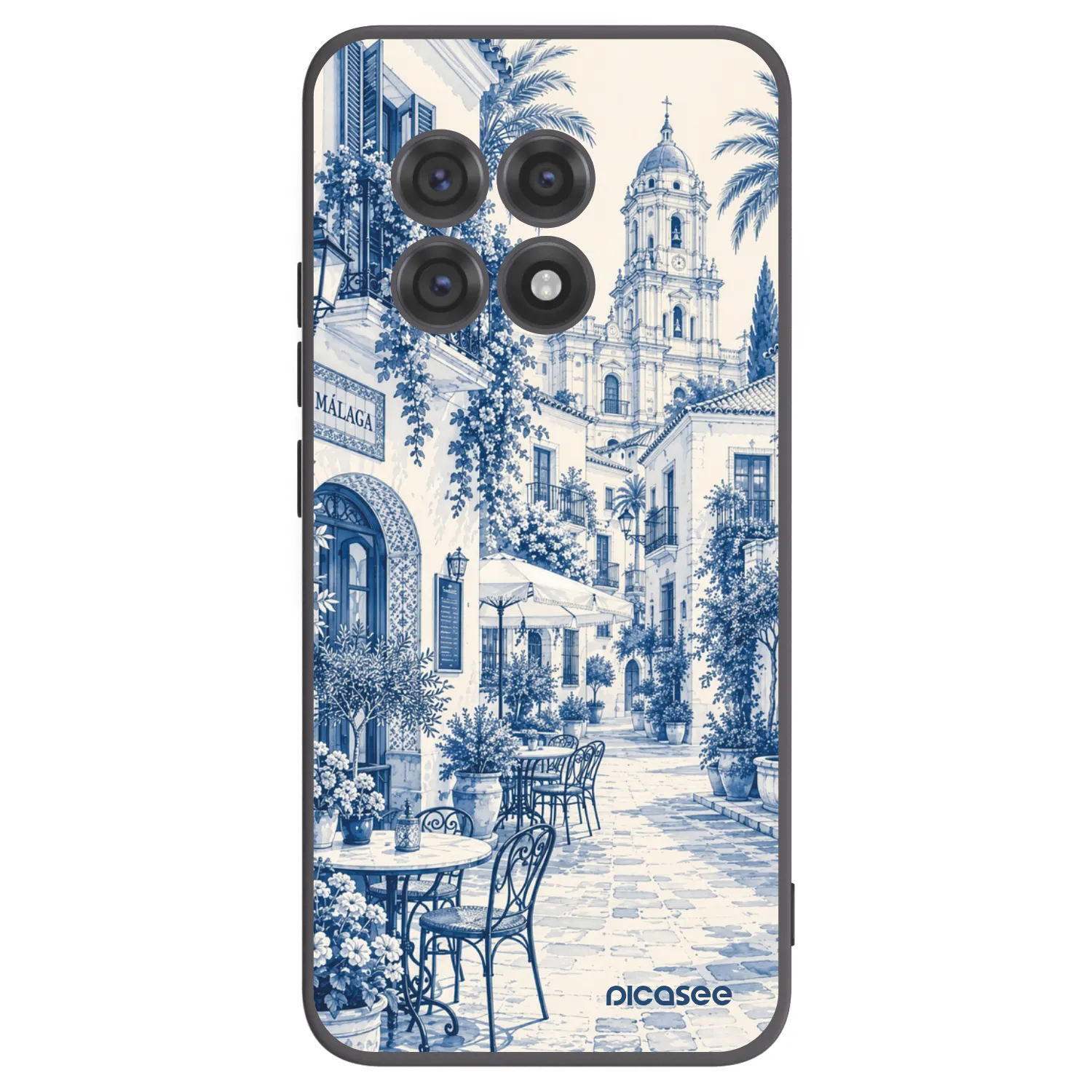 Picasee Μαύρη θήκη σιλικόνης για OnePlus 13R 5G - Calle Azul