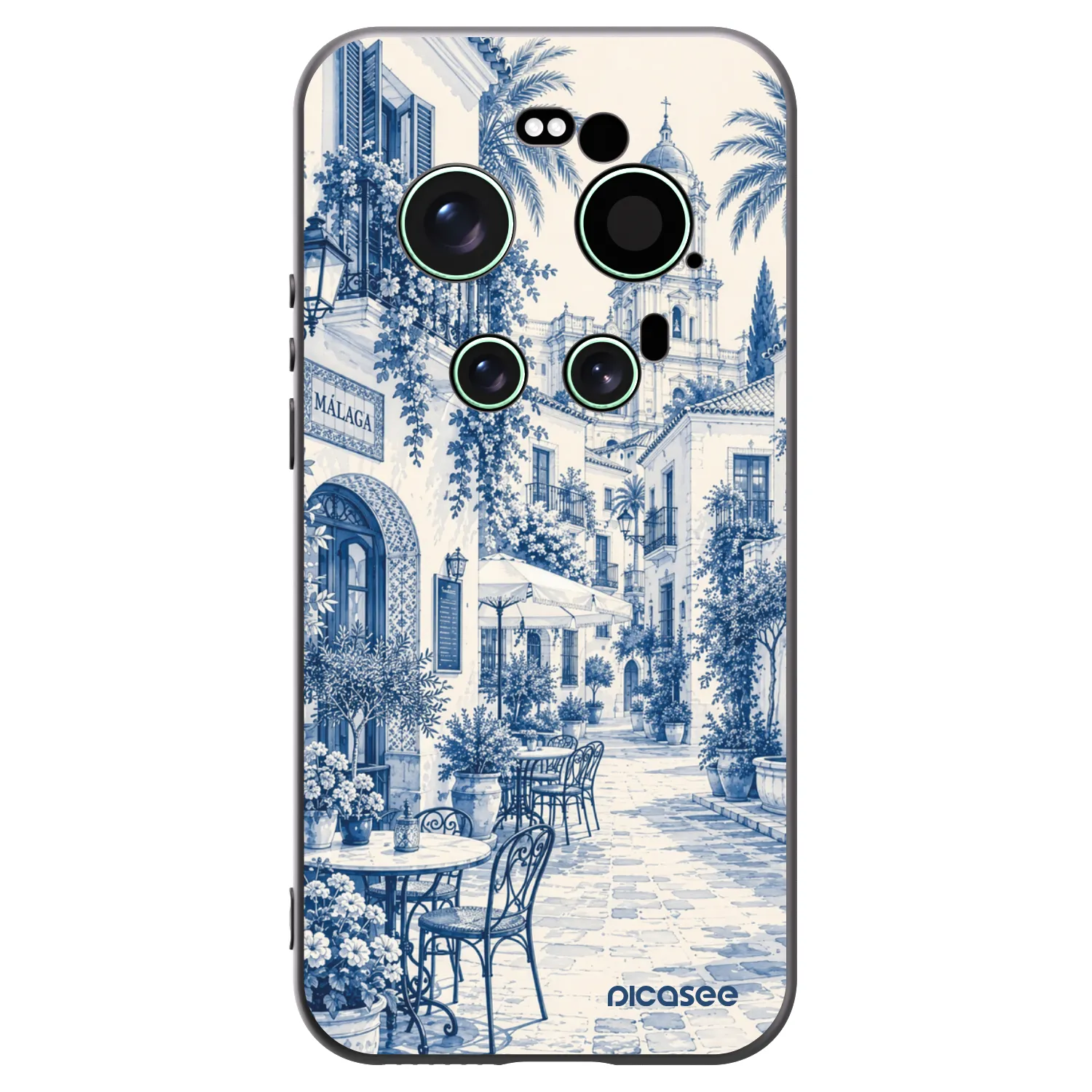 Picasee Μαύρη θήκη σιλικόνης για Xiaomi 17 Ultra - Calle Azul