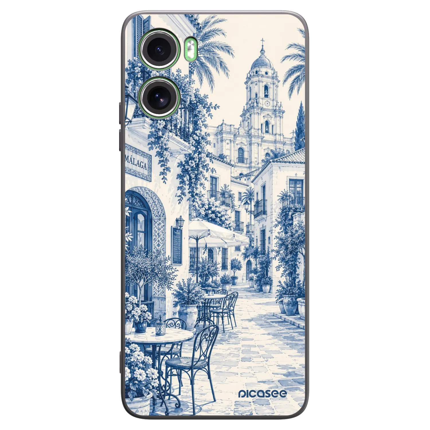Picasee Μαύρη θήκη σιλικόνης για Motorola Moto G06 - Calle Azul