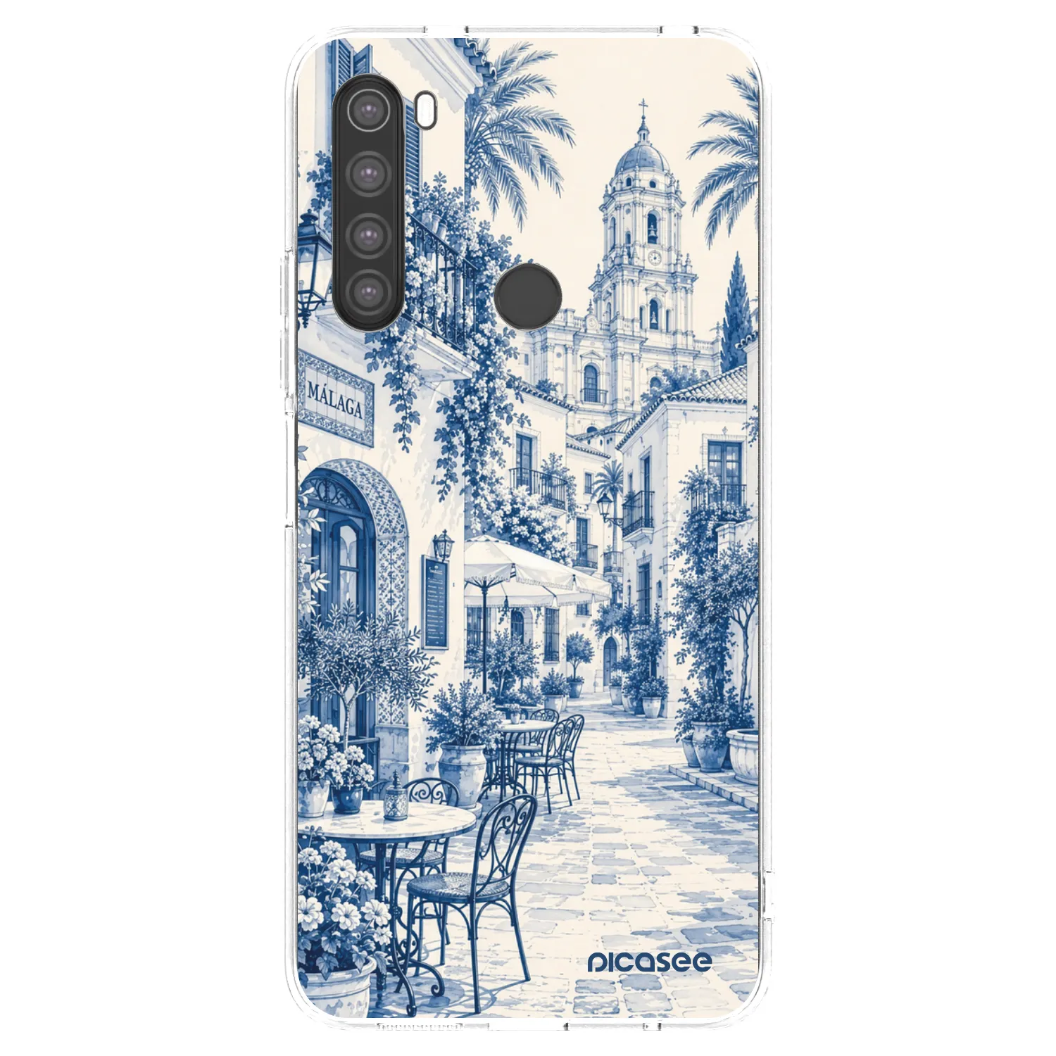 Picasee διαφανής θήκη σιλικόνης Xiaomi Redmi Note 8 - Calle Azul