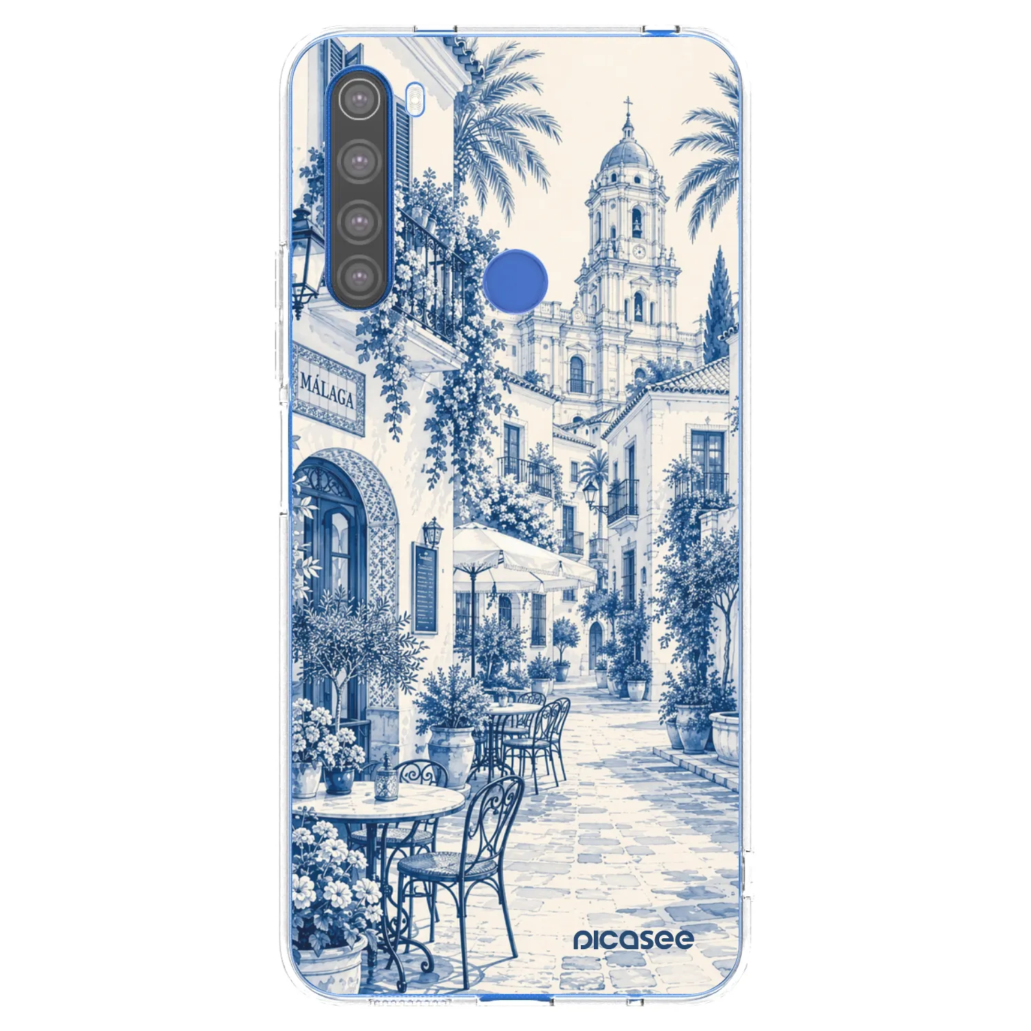 Picasee διαφανής θήκη σιλικόνης Xiaomi Redmi Note 8T - Calle Azul