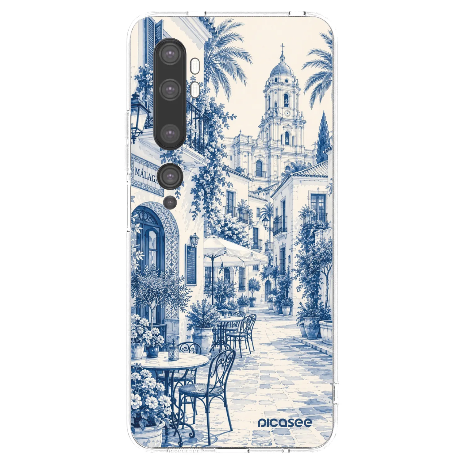 Picasee διαφανής θήκη σιλικόνης Xiaomi Mi Note 10 (Pro) - Calle Azul