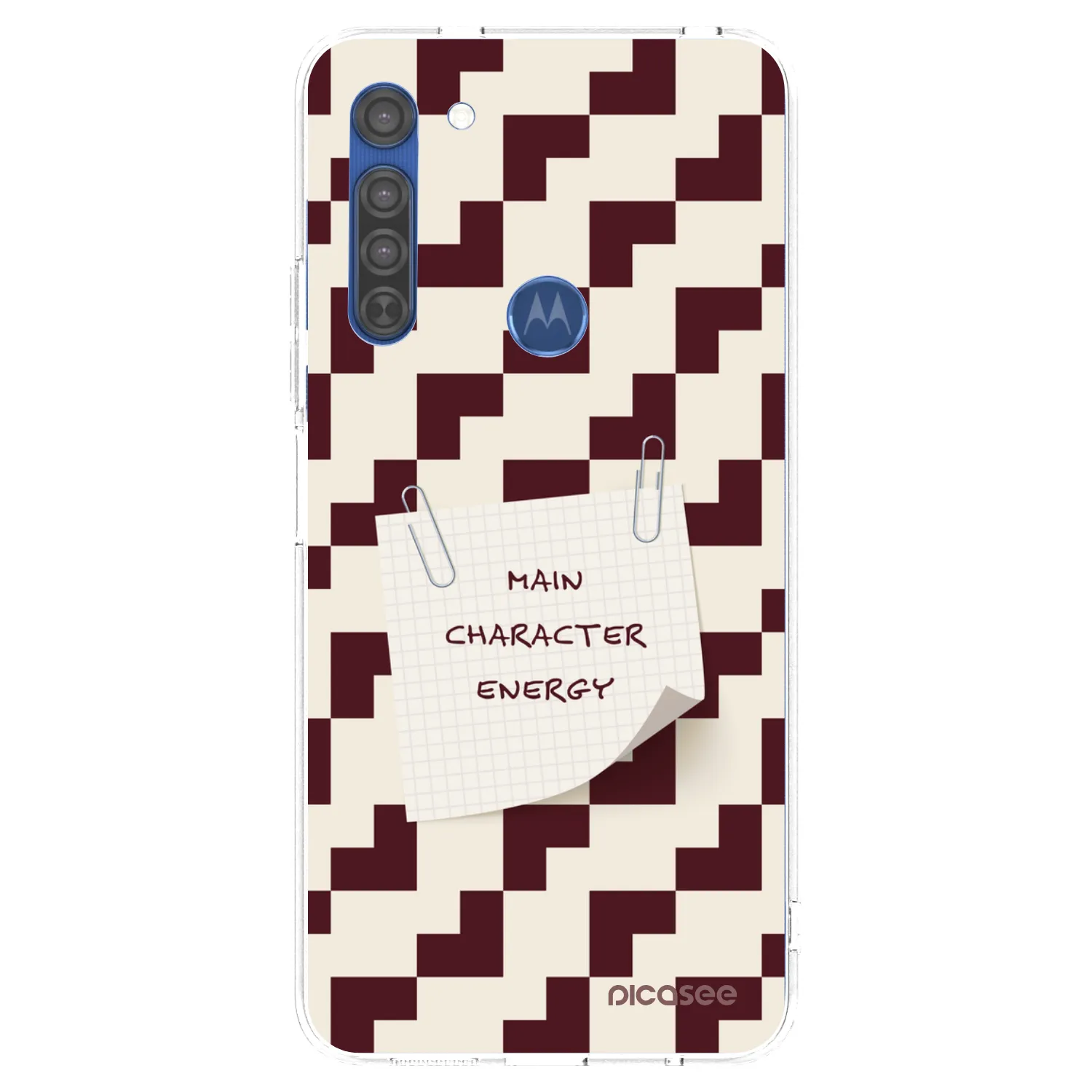 Picasee διαφανής θήκη σιλικόνης Motorola Moto G8 - Lead Role