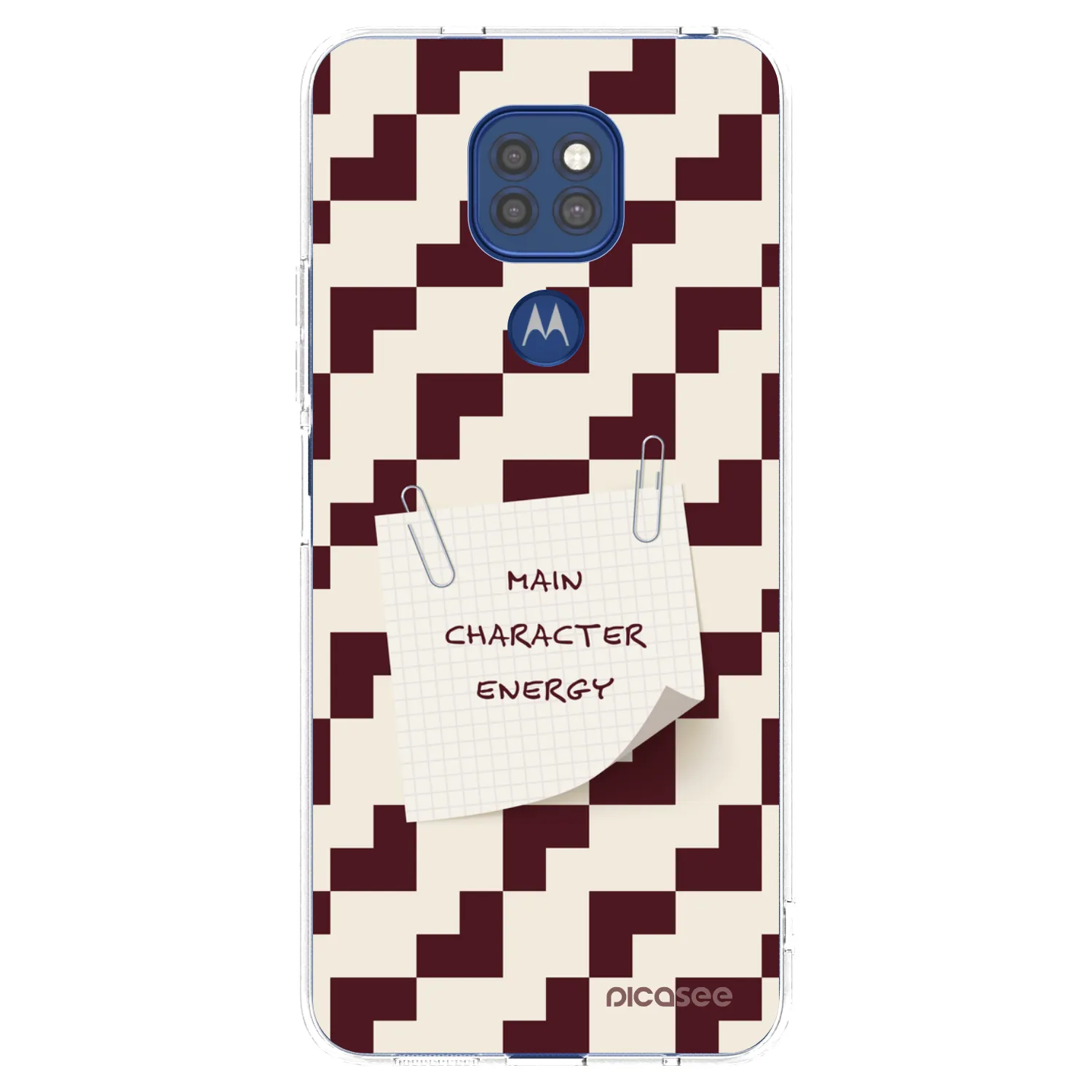 Picasee διαφανής θήκη σιλικόνης Motorola Moto G9 Play - Lead Role