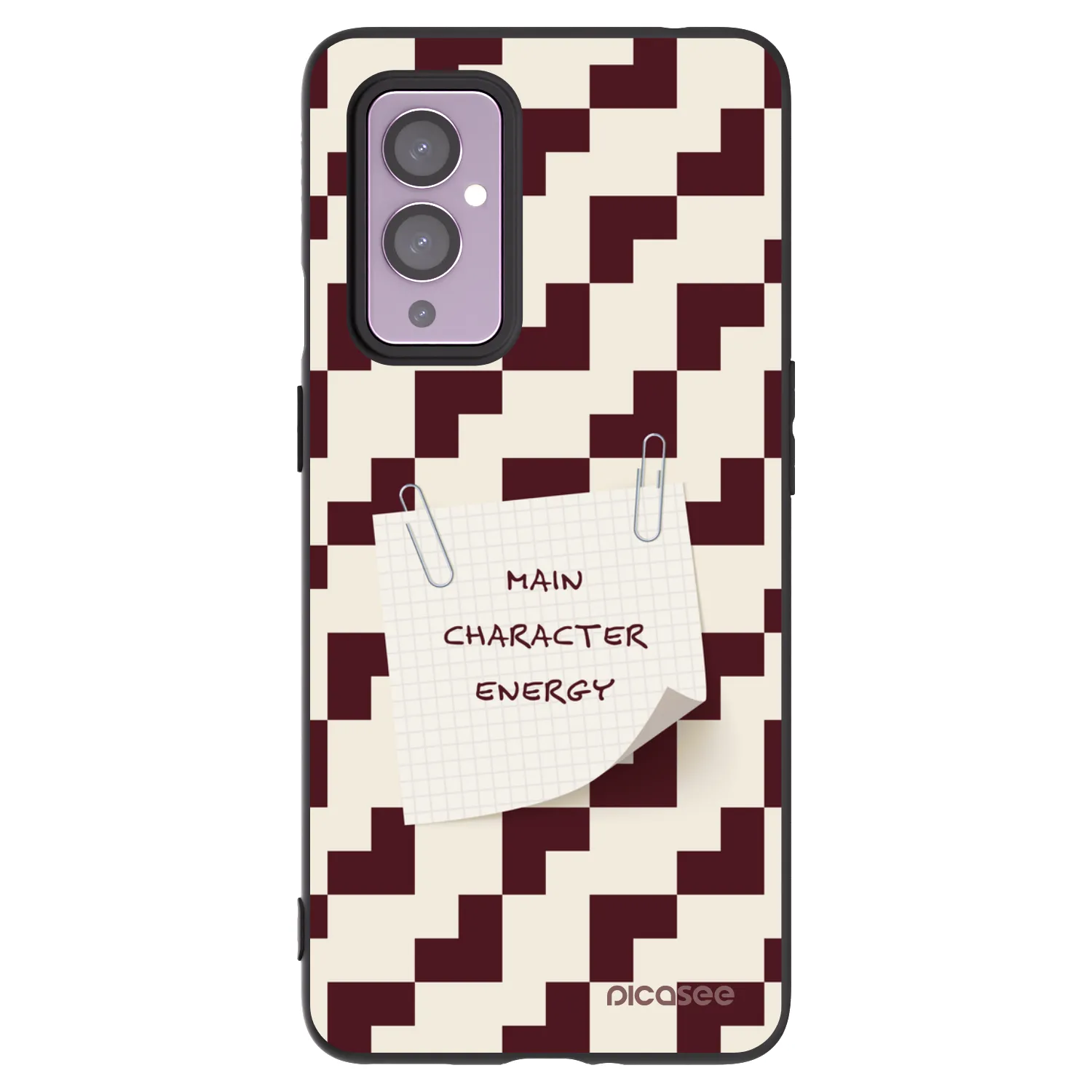 Picasee Μαύρη θήκη σιλικόνης για OnePlus 9 - Lead Role